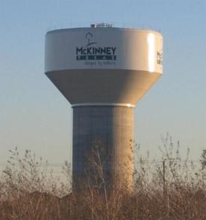 McKinney water tower